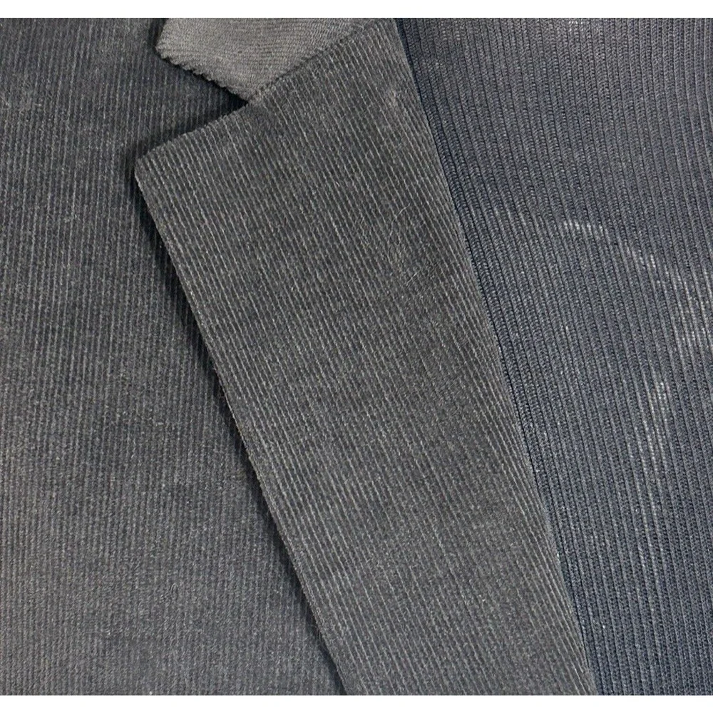 Lauren Ralph Lauren Gray Corduroy Label 44R Sports Coat Blazer Jacket Dog Elbow